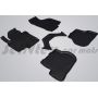 Коврики в салон для Seat Leon '05-12 резиновые, черные (Seintex)
