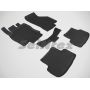 Коврики в салон для Volkswagen Golf 7 '12- резиновые, черные (Seintex)
