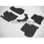 Коврики в салон для Volkswagen Golf Plus V '05-09 резиновые, черные (Seintex)