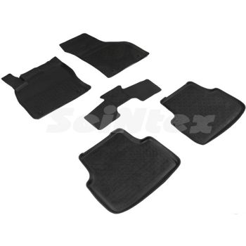 Коврики в салон для Volkswagen Jetta 7 '20- резиновые, черные (Seintex)