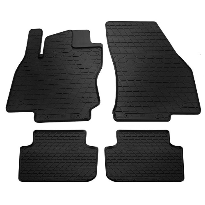 Коврики в салон для Skoda Kodiaq '17-, резиновые черные (Stingray)