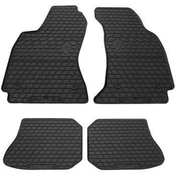 Коврики в салон для Audi A4 (B5) 1995-, резиновые черные  (Stingray)