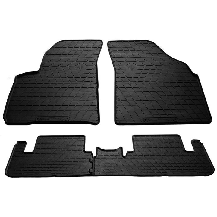 Коврики в салон для Chevrolet Tacuma 2000-, резиновые черные  (Stingray)