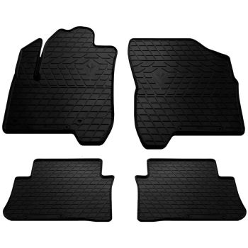 Коврики в салон для Citroen C3 Picasso 2009-, резиновые черные  (Stingray)