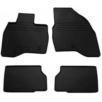 Коврики в салон для Ford Explorer '11-, резиновые черные  (Stingray)