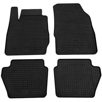 Коврики в салон для Ford Fiesta 2009-, резиновые черные  (Stingray)