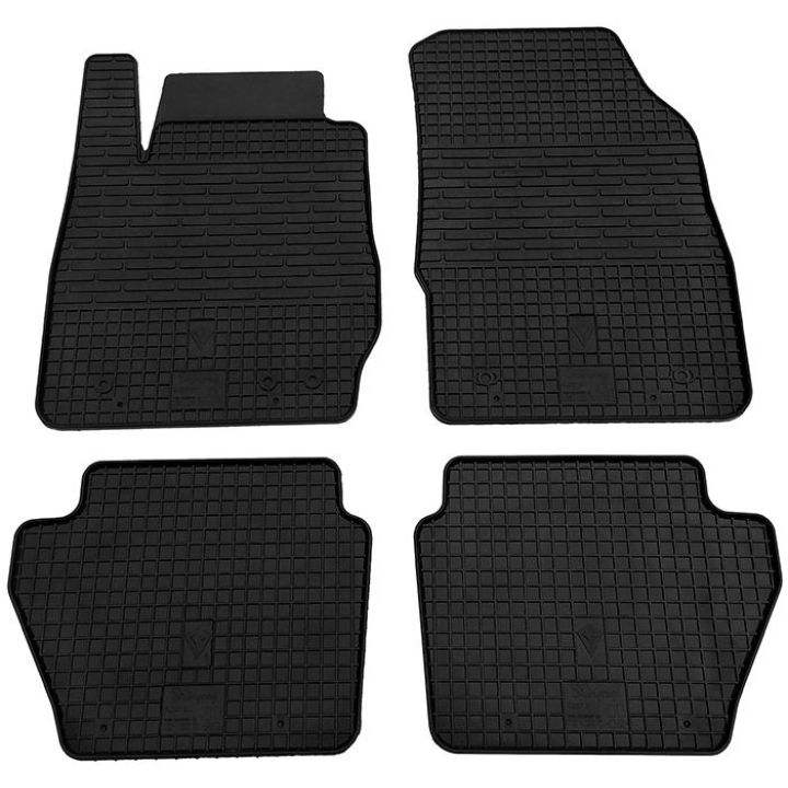 Коврики в салон для Ford Fiesta 2009-, резиновые черные  (Stingray)