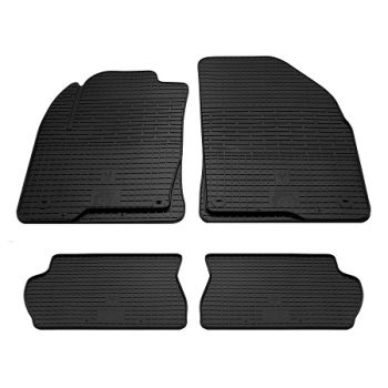 Коврики в салон для Ford Fusion 2002-, резиновые черные  (Stingray)