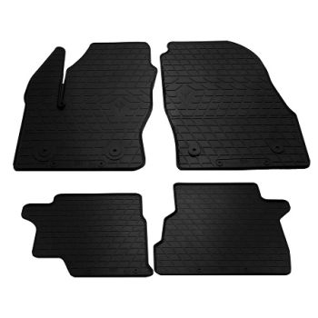 Коврики в салон для Ford Transit Connect 2014-, резиновые черные  (Stingray)