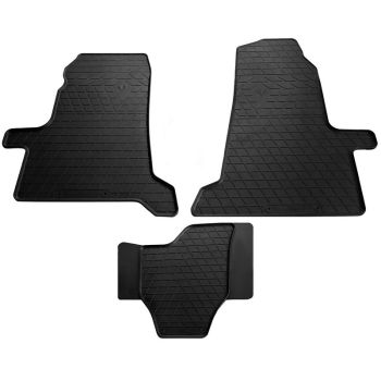Коврики в салон для Ford Transit 2000-, резиновые черные  (Stingray)