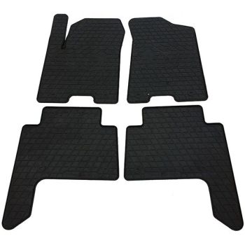 Коврики в салон для Infiniti QX80 2011-, резиновые черные  (Stingray)