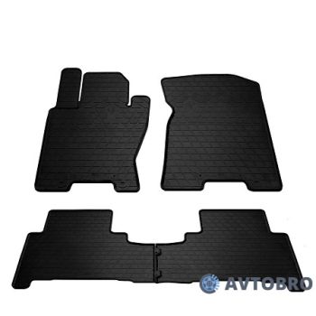 Коврики в салон для Kia Mohave 2008-, резиновые черные (Stingray)