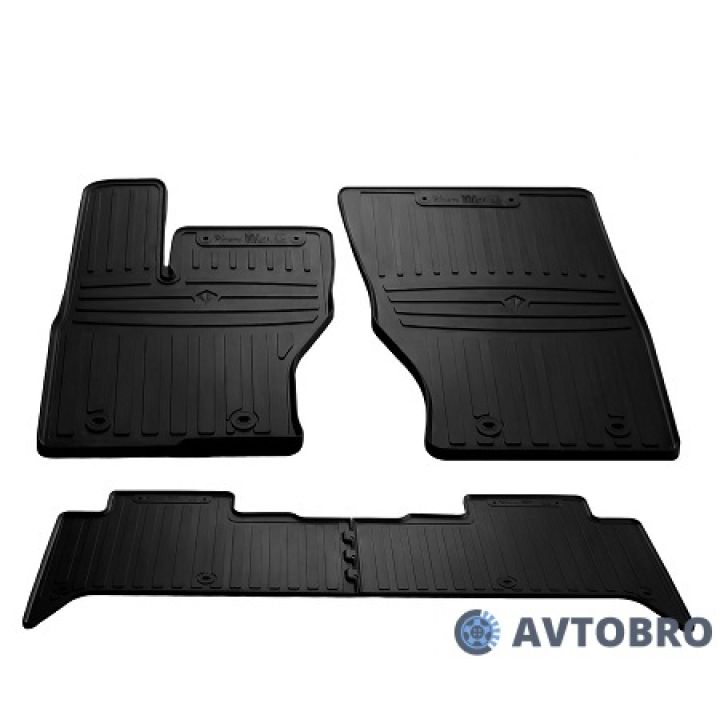 Коврики в салон для Land Rover Discovery V 2017-, резиновые черные (Stingray)
