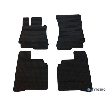 Коврики в салон для Mercedes S-Class W221 '06-13, резиновые черные (Stingray)