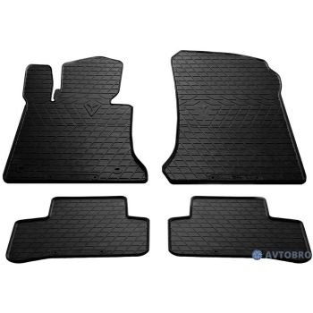 Коврики в салон для Mercedes GLK-Class X204 '09-15, резиновые черные (Stingray)