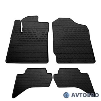 Коврики в салон для Mitsubishi L200 / Triton '05-15, резиновые черные (Stingray)