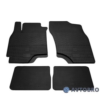 Коврики в салон для Mitsubishi Outlander '03-07, резиновые черные (Stingray)
