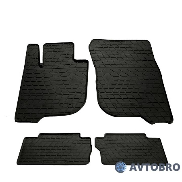 Коврики в салон для Mitsubishi Pajero Sport '16-, резиновые черные (Stingray)