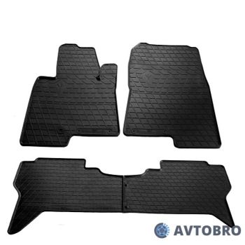 Коврики в салон для Mitsubishi Pajero Wagon 3 '00-07, резиновые черные (Stingray)