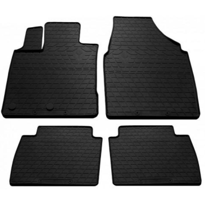 Коврики в салон для Nissan Qashqai +2 '06-14, резиновые черные (Stingray)
