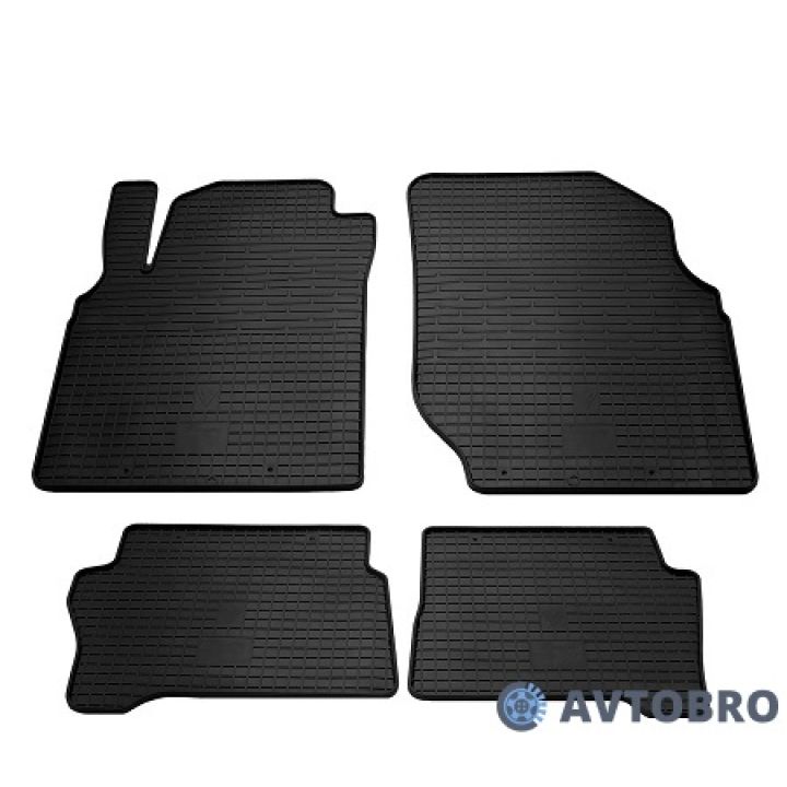 Коврики в салон для Nissan Almera '00-06, резиновые черные (Stingray)