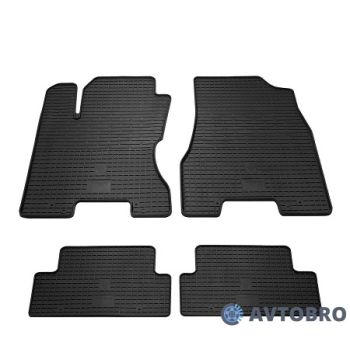 Коврики в салон для Nissan X-Trail '08-15, резиновые черные (Stingray)