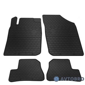 Коврики в салон для Peugeot 206 '98-09, резиновые черные (Stingray)