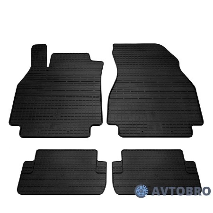 Коврики в салон для Renault Megane 2 '02-08, резиновые черные (Stingray)
