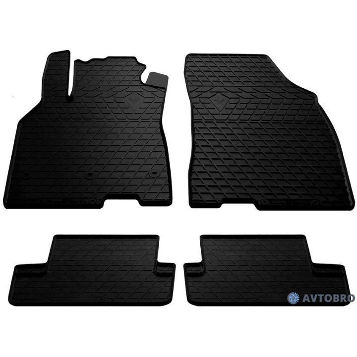 Коврики в салон для Renault Megane 3 '08-16, резиновые черные (Stingray)