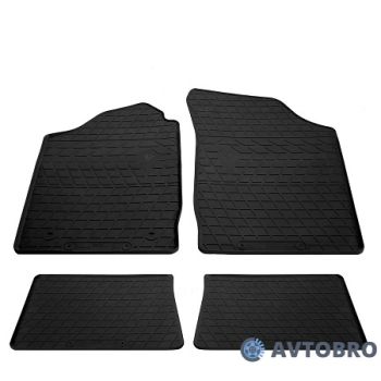 Коврики в салон для Renault Clio II / Symbol '01-12, резиновые черные (Stingray)