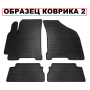 Коврики в салон для Renault Captur '13-, резиновые черные (Stingray)