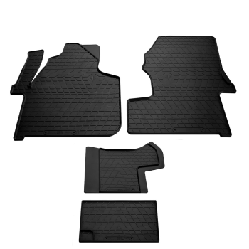 Коврики в салон для Volkswagen Crafter '06-16 (1+1), резиновые черные (Stingray)