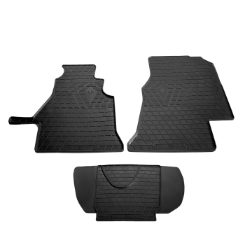 Коврики в салон для Volkswagen LT '96-06 (1+2), резиновые черные (Stingray)