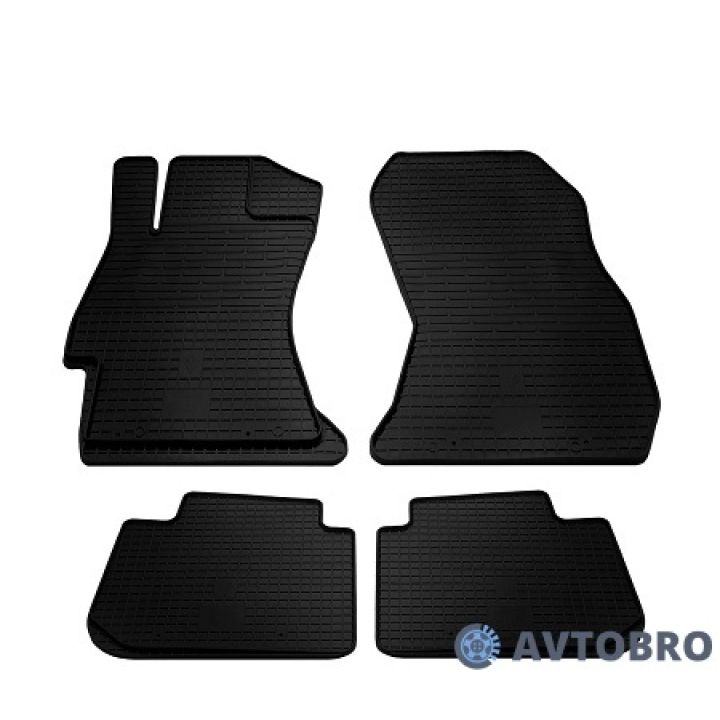 Коврики в салон для Subaru Impreza '12-16, резиновые черные (Stingray)