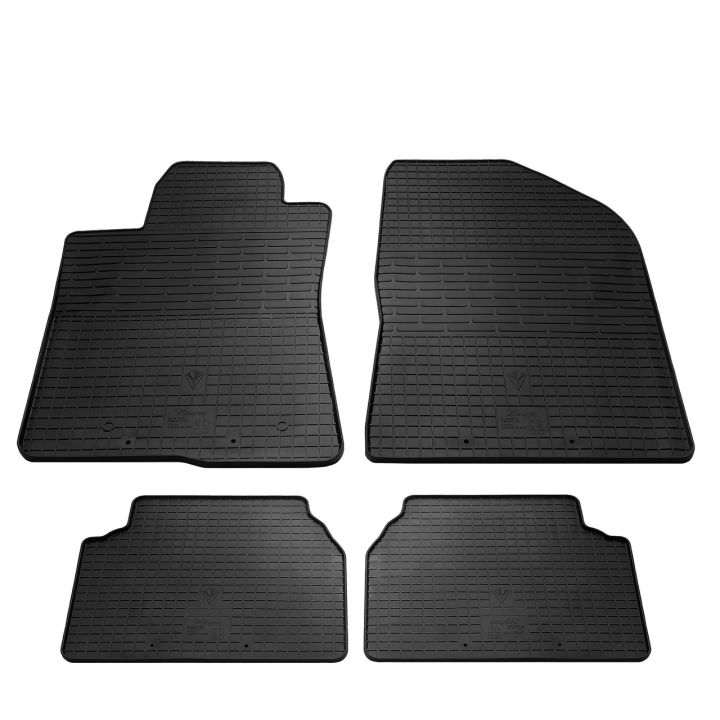 Коврики в салон для Toyota Avensis '03-08, резиновые черные (Stingray)