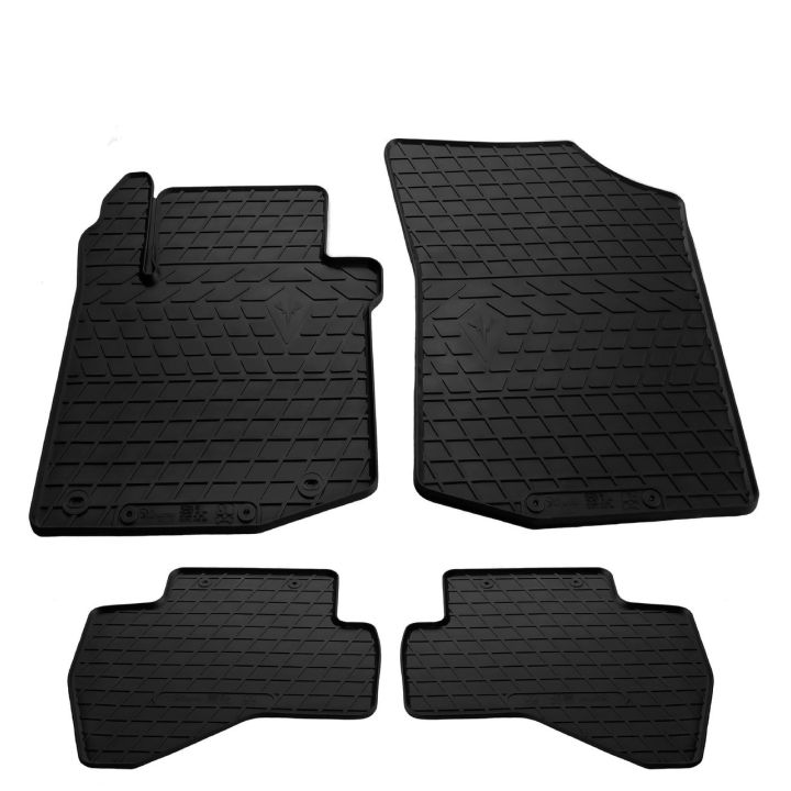 Коврики в салон для Toyota Aygo '05-14, резиновые черные (Stingray)