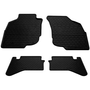 Коврики в салон для Toyota Hilux '05-15, резиновые черные (Stingray)