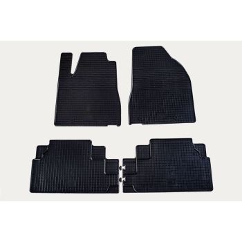 Коврики в салон для Toyota Land Cruiser 100 '98-07, резиновые черные (Stingray)