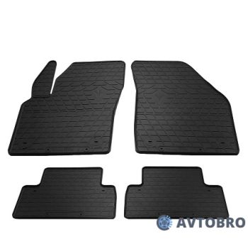 Коврики в салон для Volvo V50 '04-12, резиновые черные (Stingray)