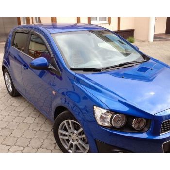 Дефлекторы окон для Chevrolet Aveo '11-, хетчбек, (Cobra Tuning)