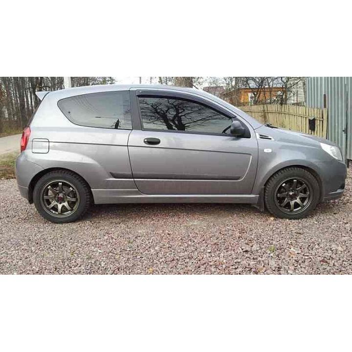 Дефлекторы окон для Chevrolet Aveo '08-11 хетчбек, 3дв., (Cobra Tuning)