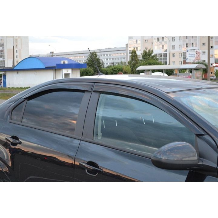 Дефлекторы окон для Chevrolet Aveo '11-, седан, (Cobra Tuning)