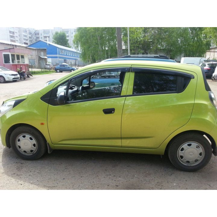 Дефлекторы окон для Chevrolet Spark '11-, (Cobra Tuning)