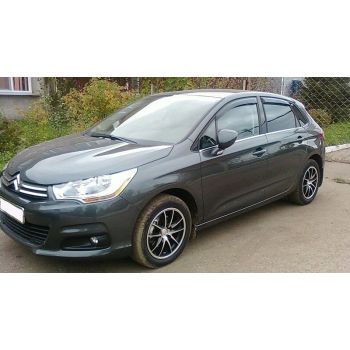 Дефлекторы окон для Citroen C4 '11-, (Cobra Tuning)