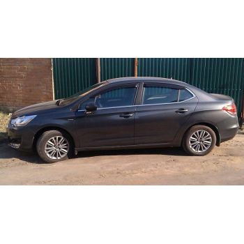 Дефлекторы окон для Citroen C4 '11-, седан (Cobra Tuning)