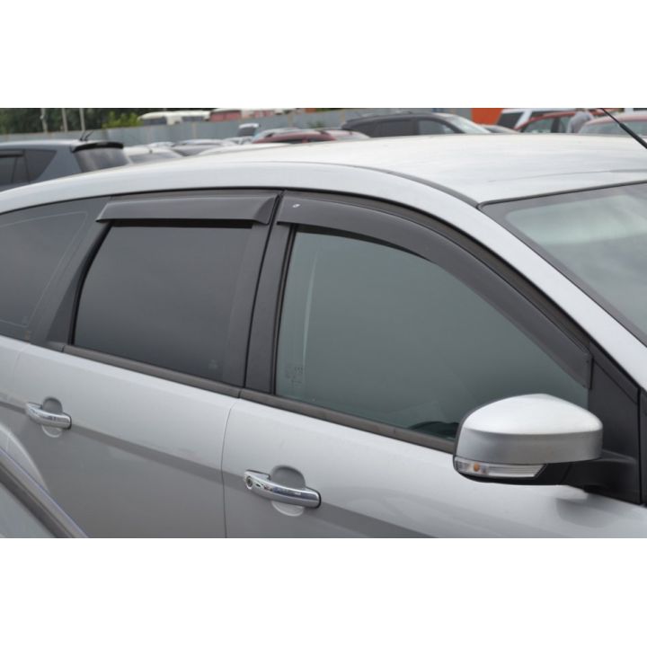 Дефлекторы окон для Ford Focus 2 '04-11 универсал, (Cobra Tuning)