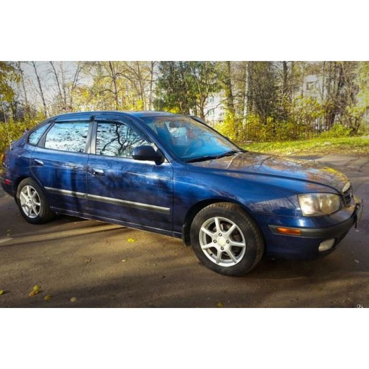 Дефлекторы окон для Hyundai Elantra XD '00-06, хетчбек, (Cobra Tuning)