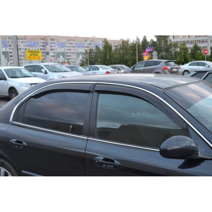 Дефлекторы окон для Hyundai Sonata '01-05, (Cobra Tuning)