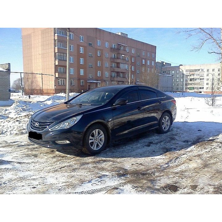 Дефлекторы окон для Hyundai Sonata '10-15, (Cobra Tuning)