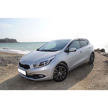 Дефлекторы окон для Kia Ceed '12-18, хетчбэк (Cobra Tuning)